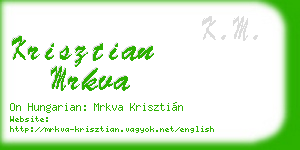 krisztian mrkva business card